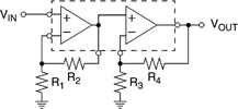 Figure 2. Cascaded amplifiers